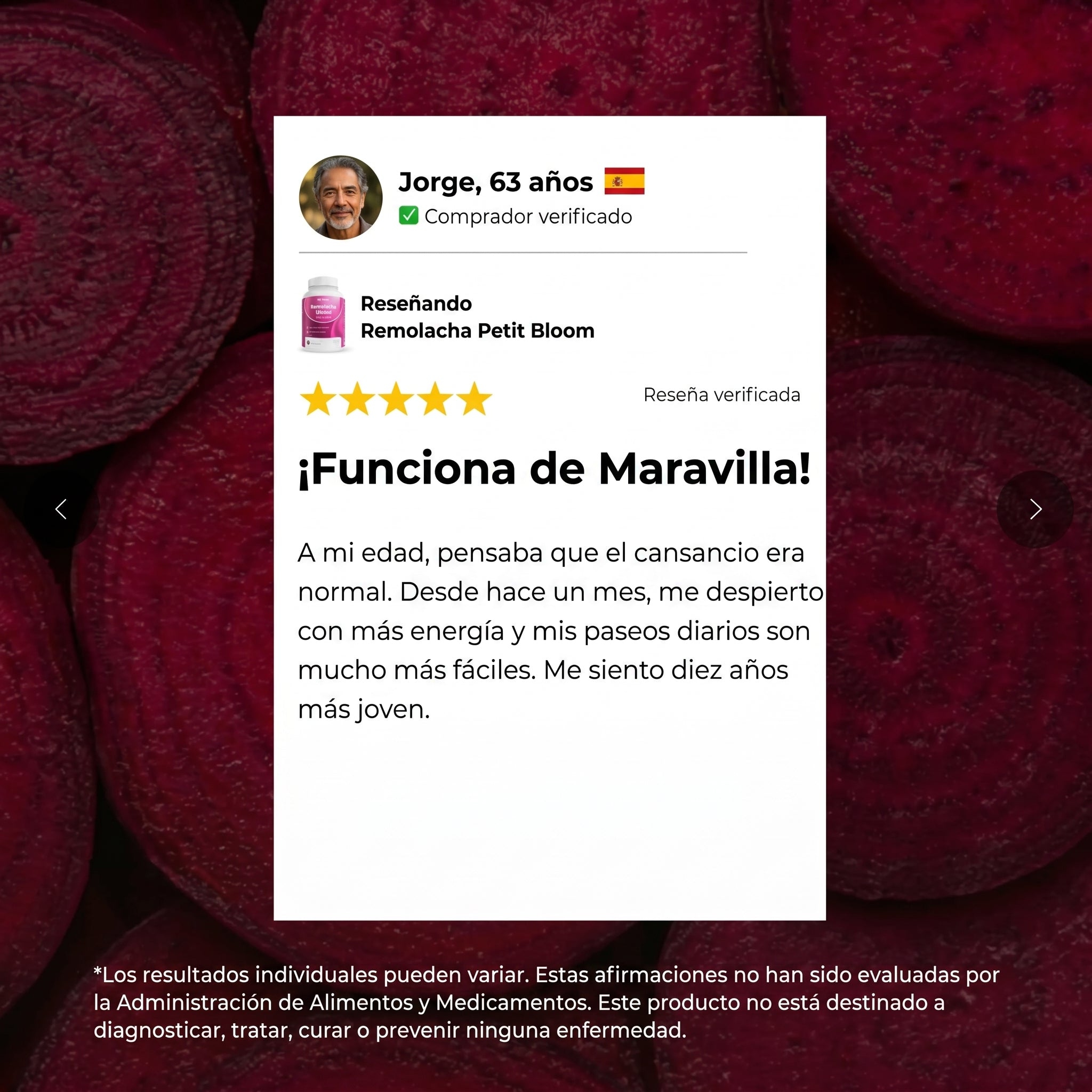 Cápsulas de Remolacha Petit Bloom para Favorecer la Circulación y la Vitalidad*